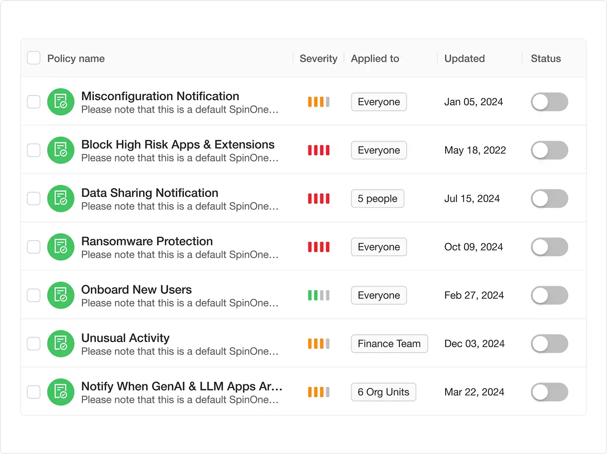 Policy enforcement preview