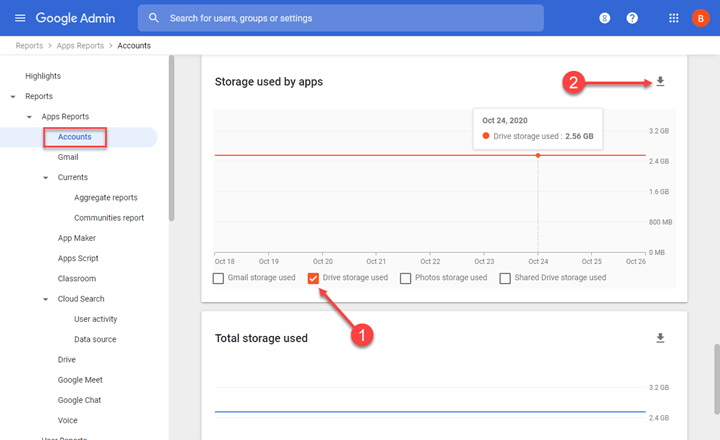 Selecting a single Google Workspaces