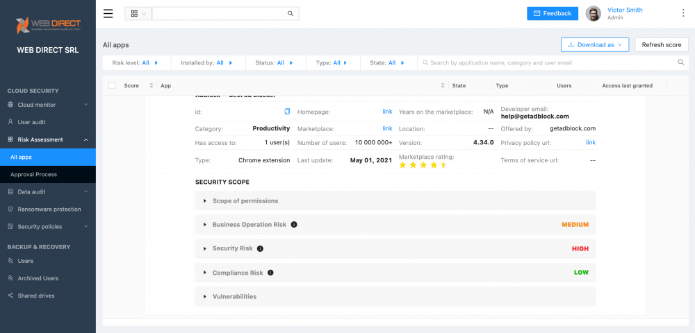 Google Workspace Application Risk Assessment