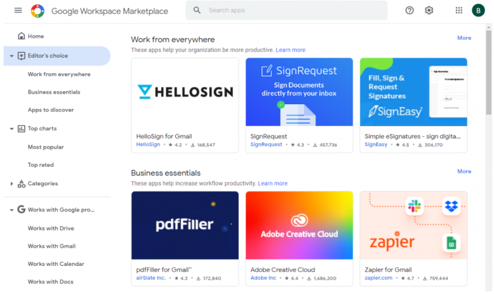 Google Workspace Marketplace