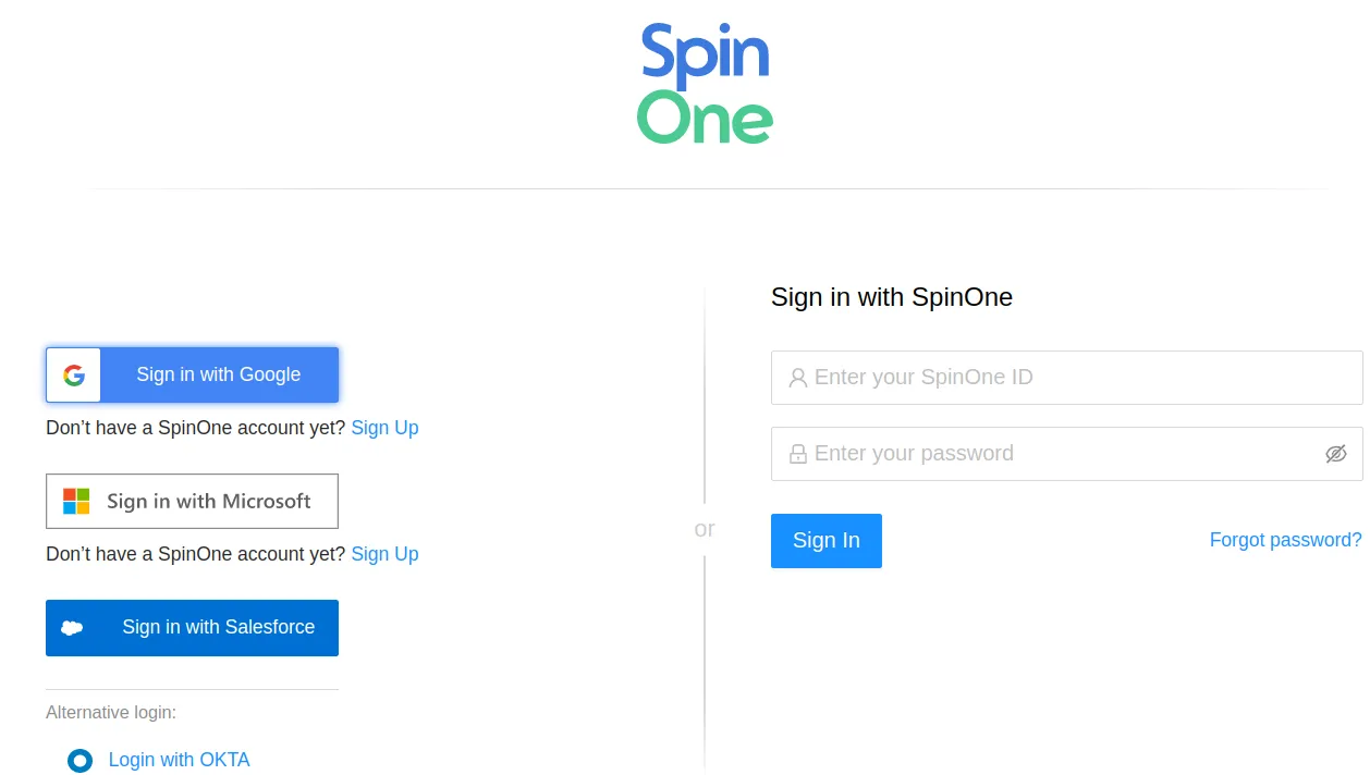 how OAuth 2.0 works - Authorization Code Link SpinOne