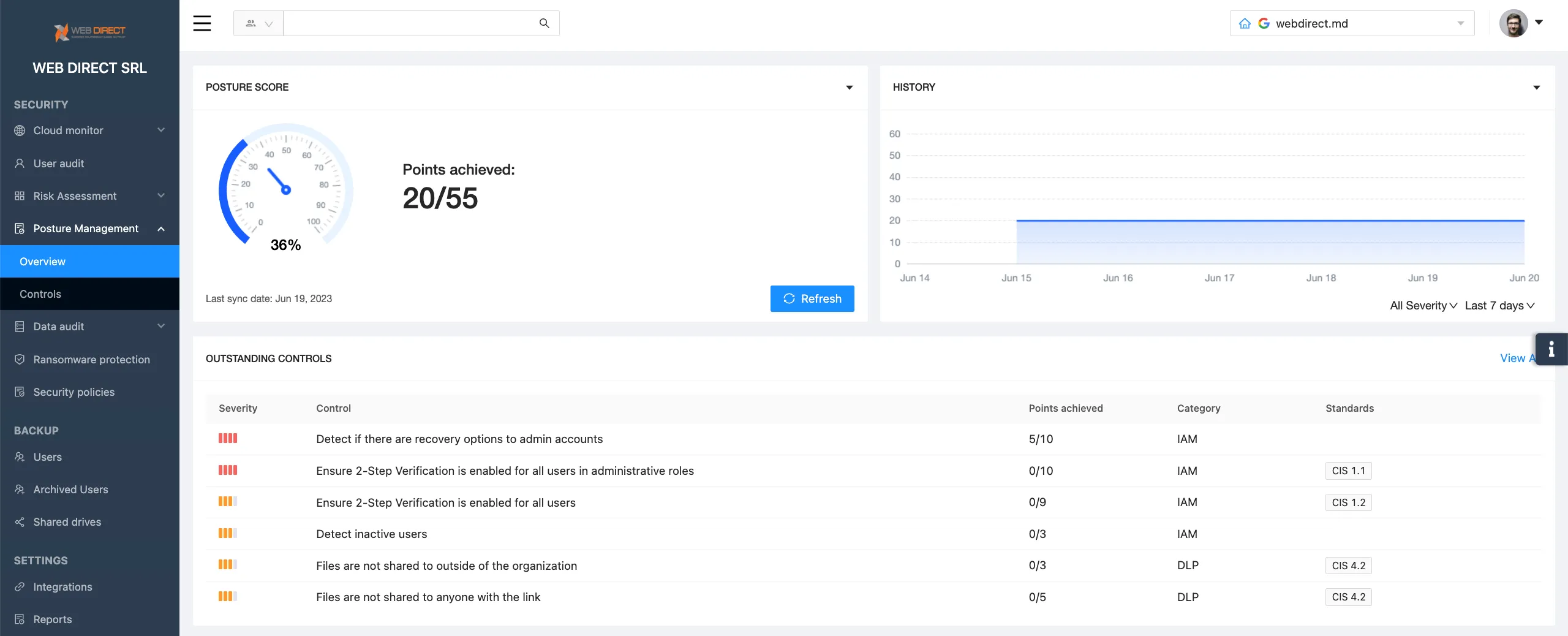 CASB vs. SSPM: an example of SSPM tool