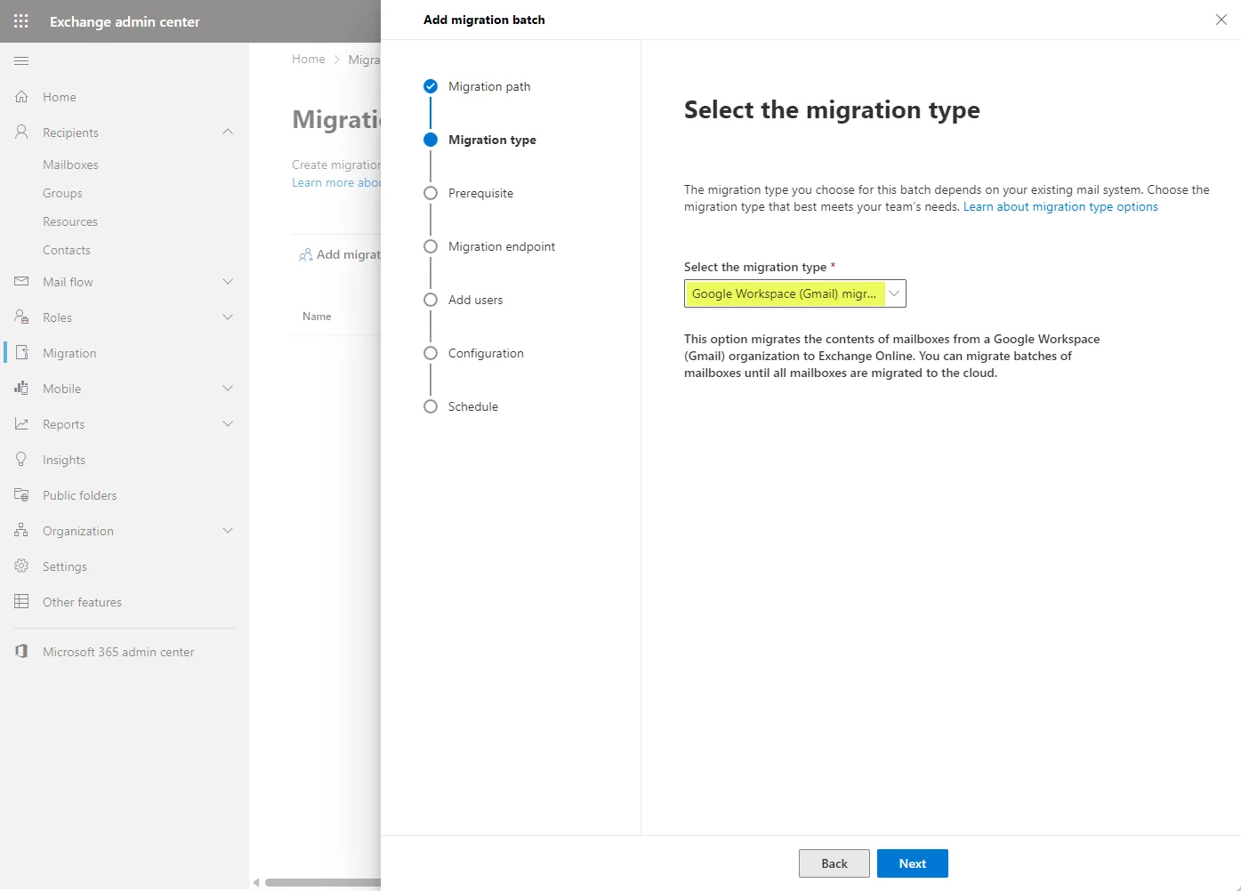 Migrate from Google Workspace to Microsoft 365