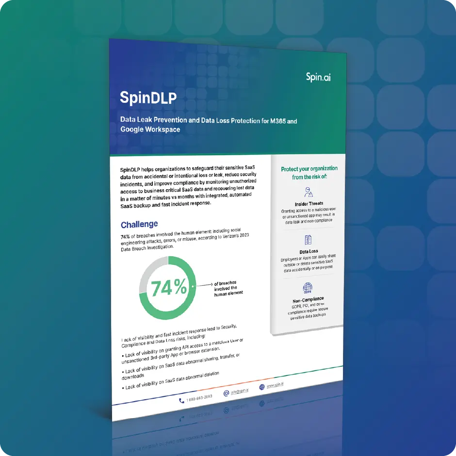 SpinDLP Product Brief