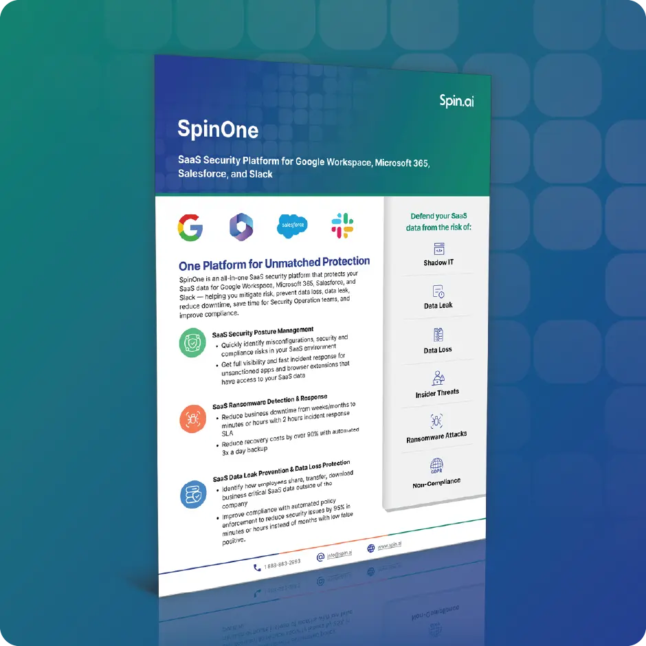 SpinOne Product Brief
