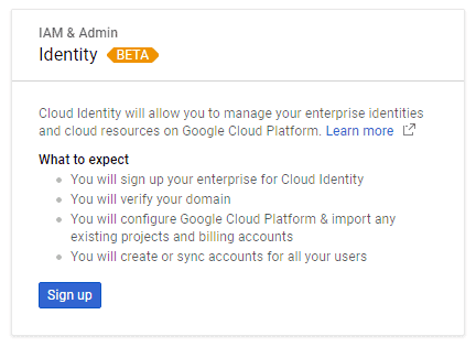 Google Cloud Identity