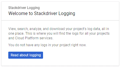 Google’s Stackdriver Logging