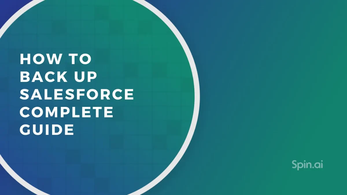 How to Back Up Salesforce – Complete Guide 2024