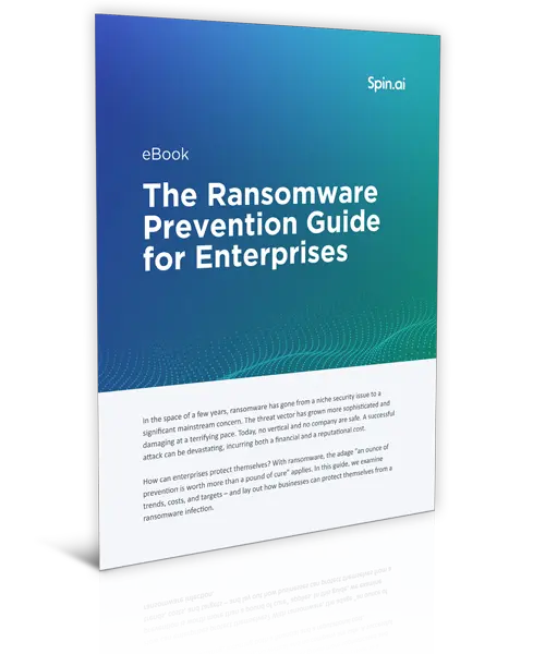 Cover image - The Ransomware Prevention Guide for Enterprises