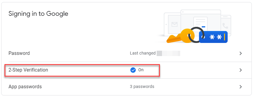 2-step verification for Google Drive Security