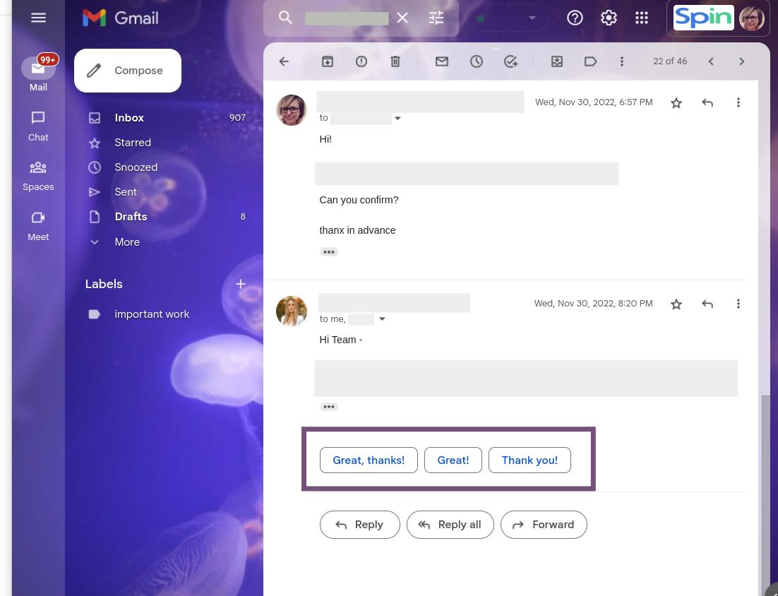 Gmail vs. Outlook: Smart Reply