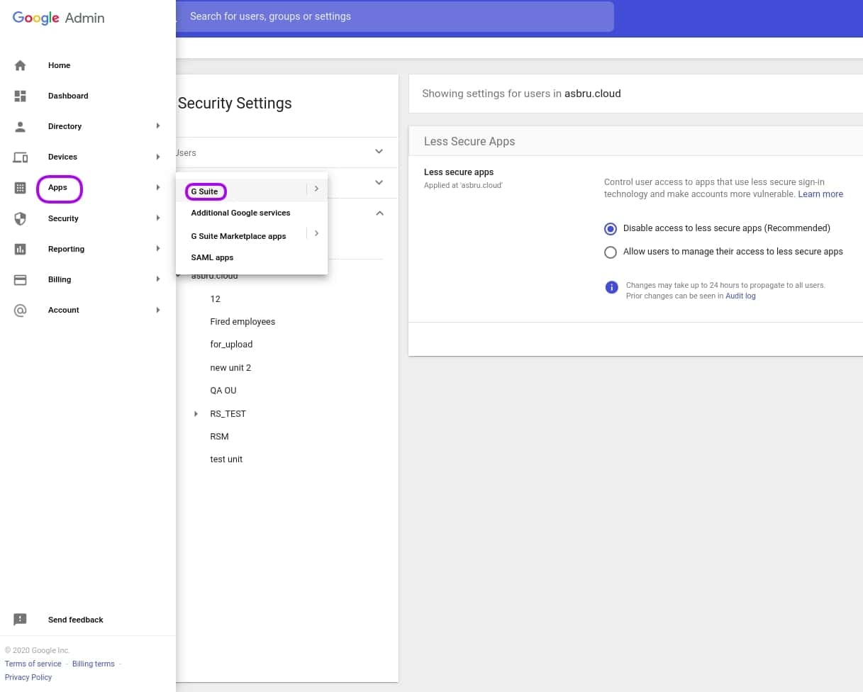 transfer google account IMAP check -min